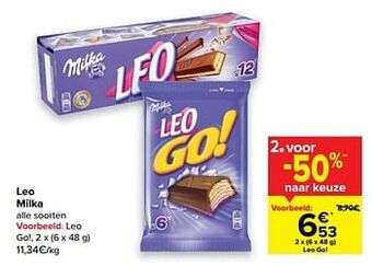 Carrefour Leo milka aanbieding