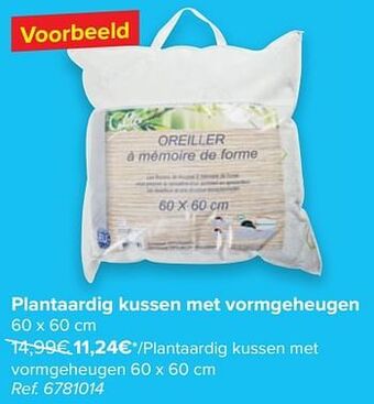 Carrefour Plantaardig kussen met vormgeheugen aanbieding