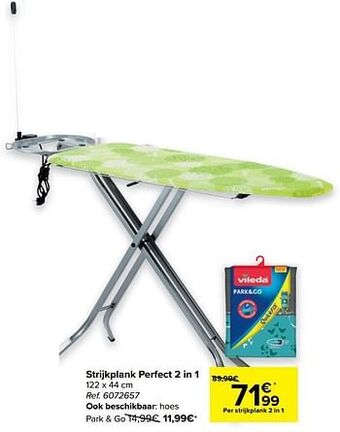 Carrefour Strijkplank perfect 2 in 1 aanbieding