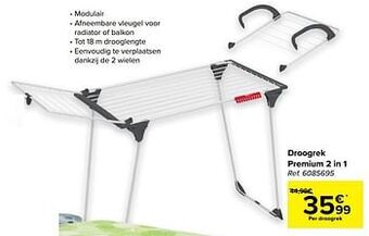 Carrefour Droogrek premium 2 in 1 aanbieding