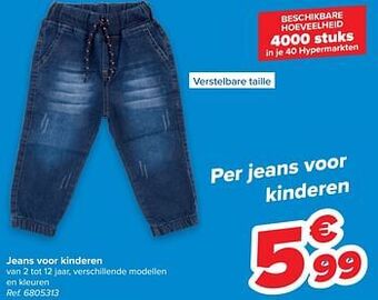 Carrefour Jeans voor kinderen aanbieding