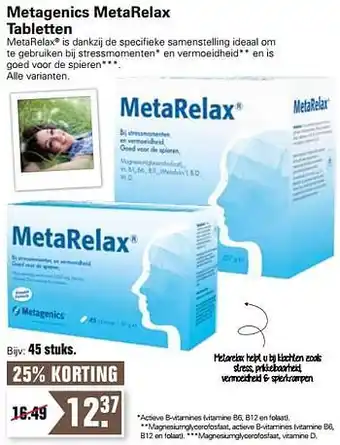 Metagenics metarelax tabletten
