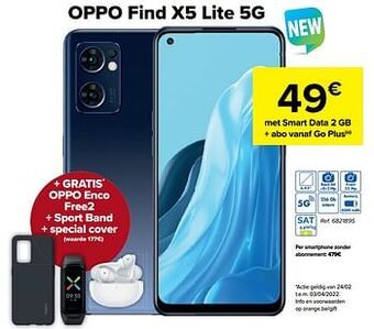 Carrefour Oppo find x5 lite 5g aanbieding
