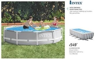 Dreamland Intex zwembad prism frame pool aanbieding