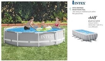 Dreamland Intex zwembad prism frame pool aanbieding