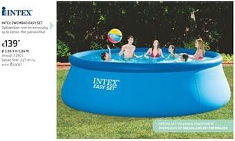 Dreamland Intex zwembad easy set aanbieding