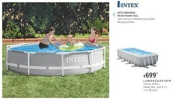 Dreamland Intex zwembad prism frame pool aanbieding