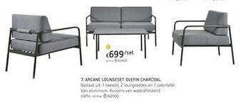 Dreamland Arcane loungeset olefin charcoal aanbieding