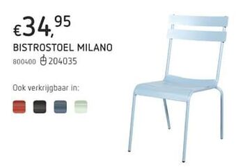 Dreamland Bistrostoel milano aanbieding