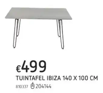 Dreamland Tuintafel ibiza 140x100 cm aanbieding