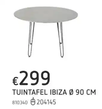 Dreamland Tuintafel ibiza 90 cm aanbieding