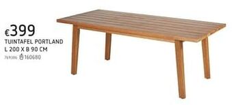 Dreamland Tuintafel portland L 200 x B 90 cm aanbieding