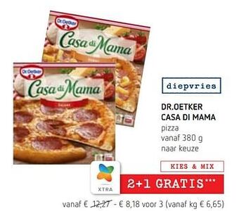 Spar Colruyt Dr.oetker casa di mama pizza aanbieding