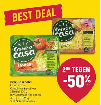 Delhaize Bereide Schotel aanbieding