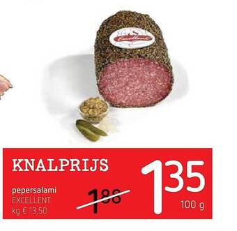 Spar Colruyt Pepersalami Excellent aanbieding