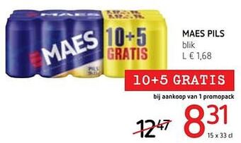Spar Colruyt Maes pils aanbieding