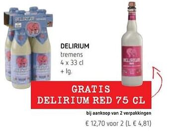 Spar Colruyt Delirium tremens aanbieding