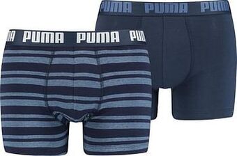 Puma Boxershort Heritage Boxer Slip Easy Every Day Stretch 2 Pac - Blauw