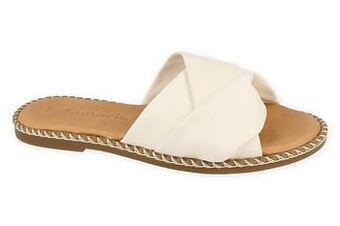 Berca Shoes Tamaris Slipper Dames Volledig Leder Touch It Binnenzool - Wit aanbieding