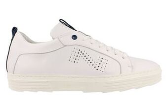 Berca Shoes Nathan-Baume Sneaker Laag Heren Volledig Leder Clean White - Wit aanbieding