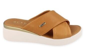 Berca Shoes Scapa Slipper Dames Soft Leder - Cognac aanbieding