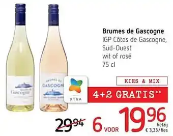 Brumes de gascogne igp côtes de gascogne sud-ouest wit of rosé