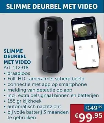 Slimme deurbel met video