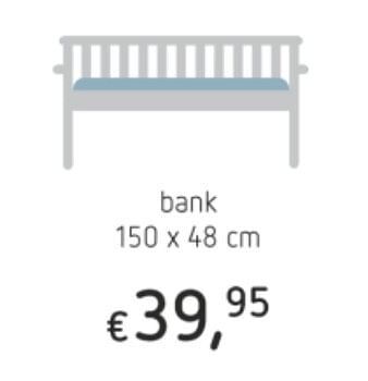 Bank 150 x 48 cm