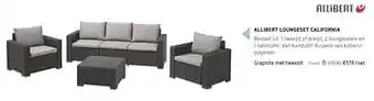 Dreamland Allibert loungeset california graphite met tweezit aanbieding