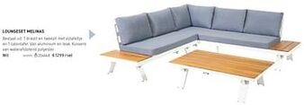 Dreamland Loungeset melinas wit aanbieding