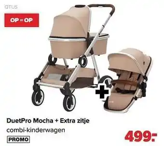 Duetpro mocha + extra zitje combi-kinderwagen
