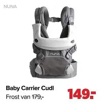 Baby-Dump Baby carrier cudl frost aanbieding