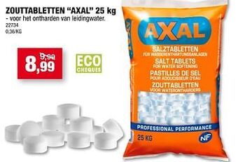Hubo Zouttabletten axal aanbieding