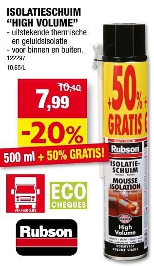 Isolatieschuim high volume