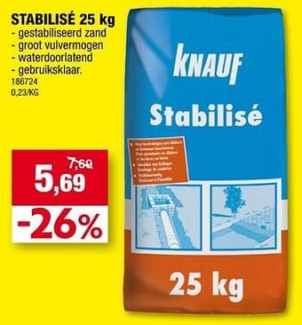 Hubo Stabilisé aanbieding