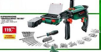 Hubo Bosch klopboormachine universalimpact 700 sbx aanbieding