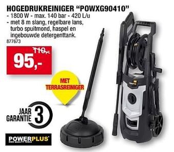 Hubo Powerplus hogedrukreiniger powxg90410 aanbieding