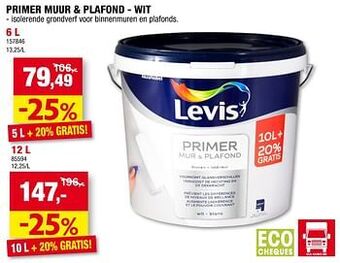 Hubo Primer muur + plafond - wit aanbieding