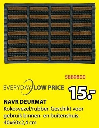 Jysk Navr deurmat aanbieding