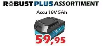 iTEK Robust plus assortiment accu 18v 5ah aanbieding