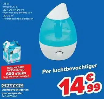 Luchtbevochtiger en geurverspreider