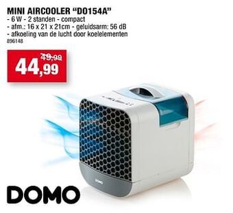 Hubo Domo elektro mini aircooler do154a aanbieding