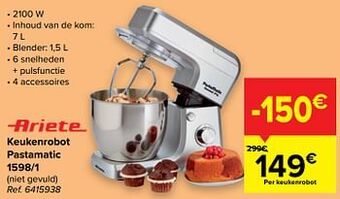 Carrefour Ariete keukenrobot pastamatic 1598-1 aanbieding
