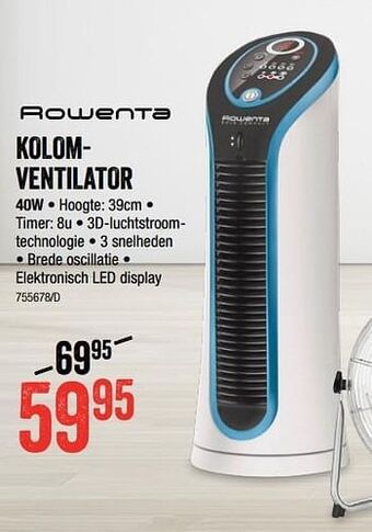 HandyHome Rowenta kolomventilator aanbieding