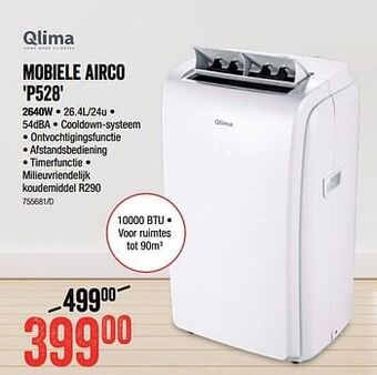 Qlima mobiele airco p528