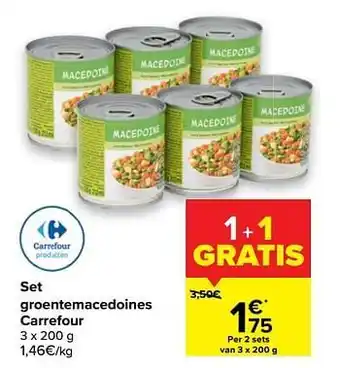 Carrefour Market Set groentemacedoines carrefour aanbieding