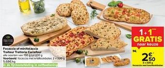 Focaccia met knoflookboter