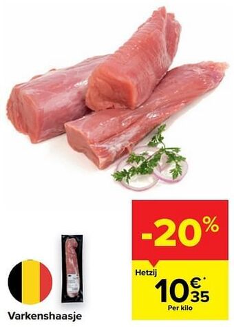 Carrefour Market Varkenshaasje aanbieding