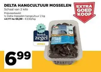Jumbo Delta hangcultuur mosselen aanbieding