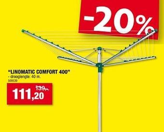 Hubo Droogmolen linomatic comfort 400 aanbieding